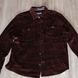 32 Bar Blues - brown/orange button down L
